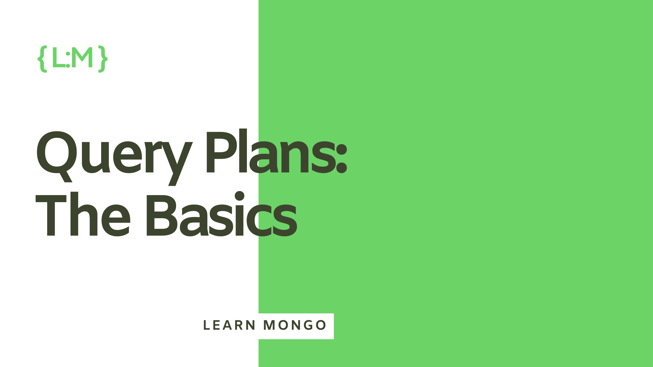 Query Plans: The Basics
