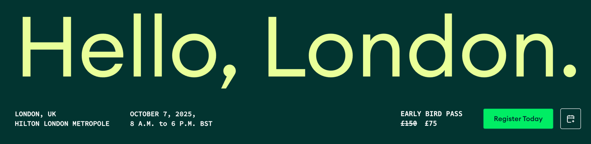 MongoDB .local London event banner